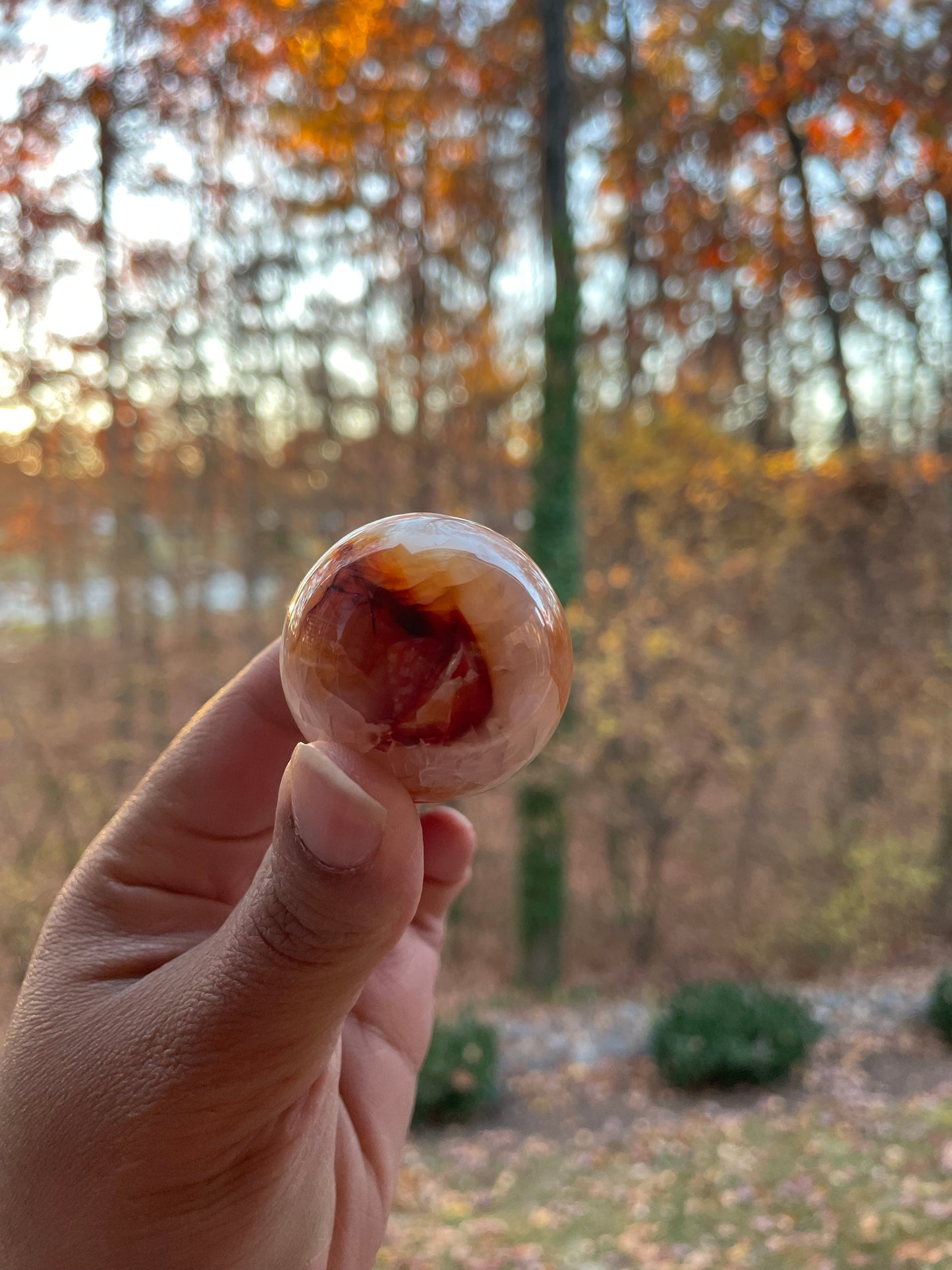 Carnelian sphere