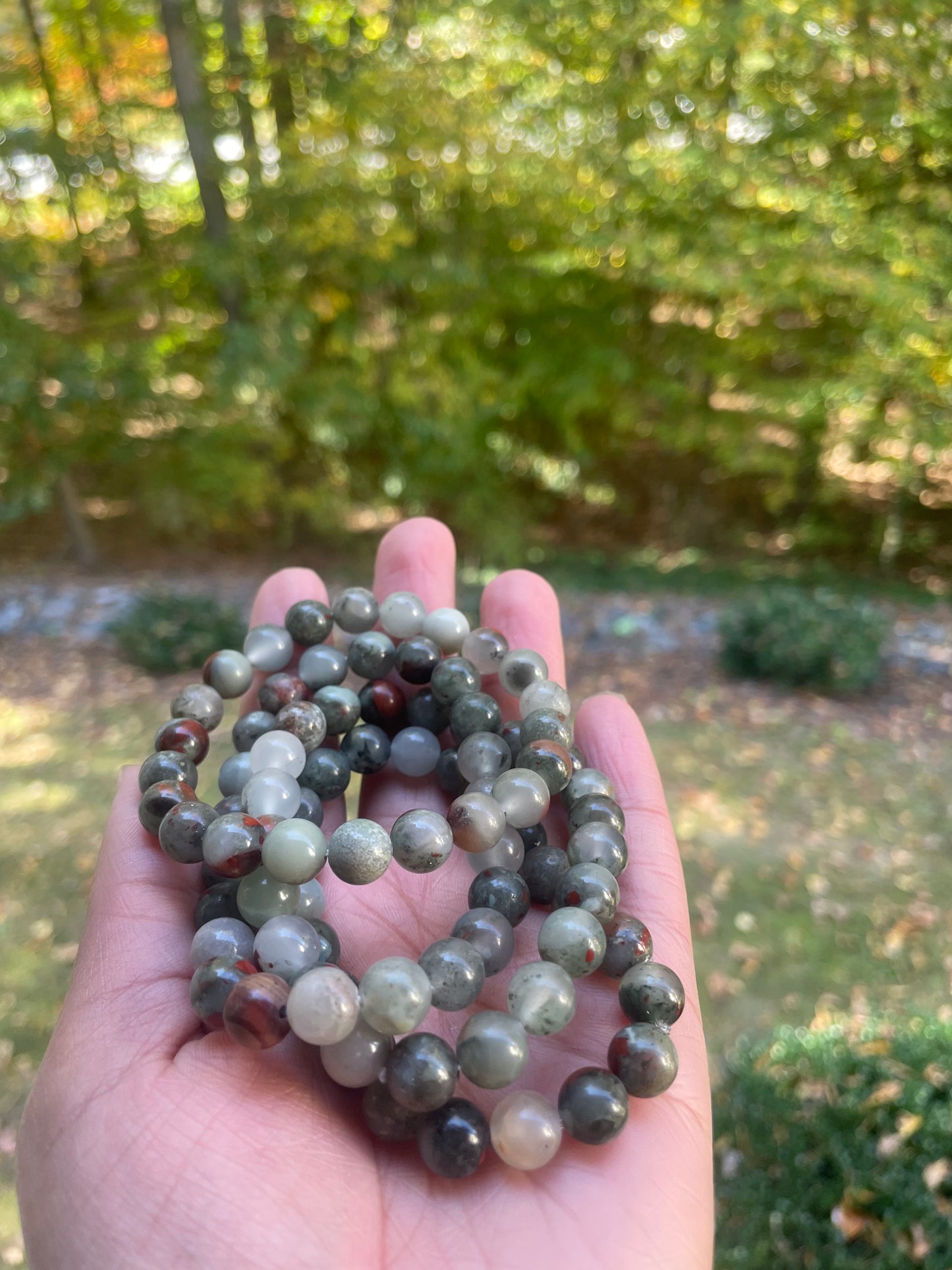 African bloodstone bracelet