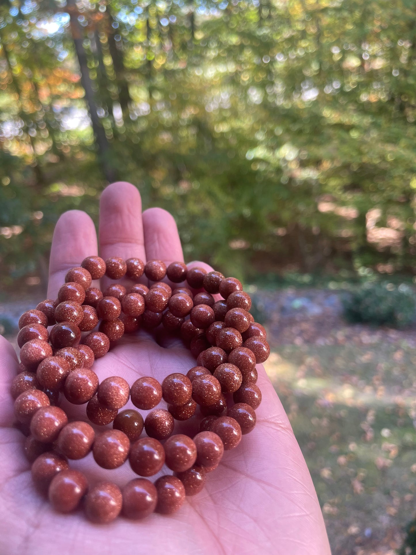 Golden sandstone bracelet