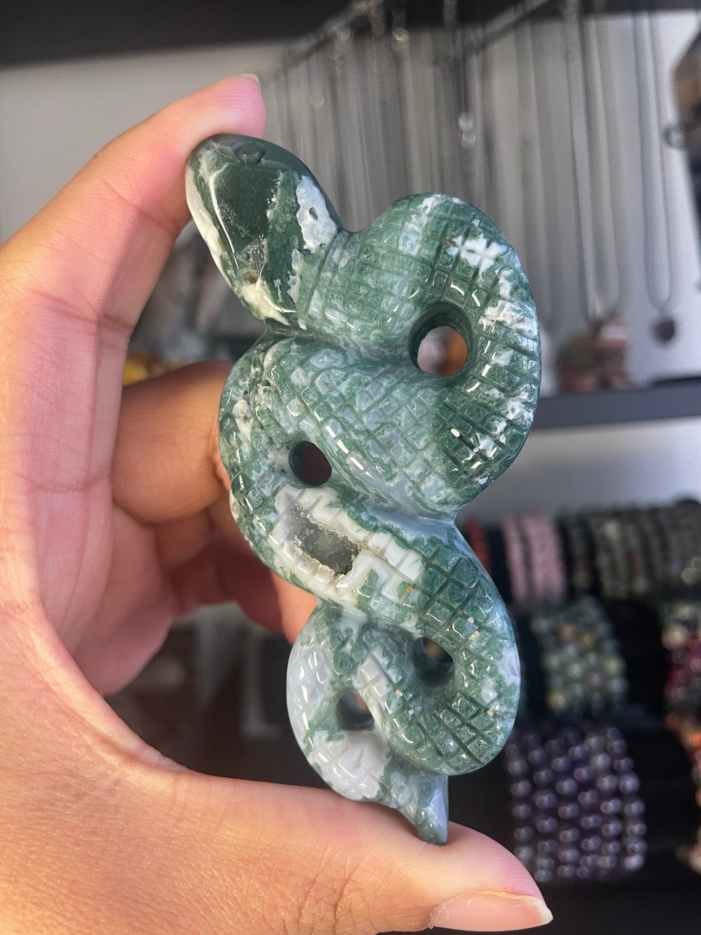Moss agate snake
