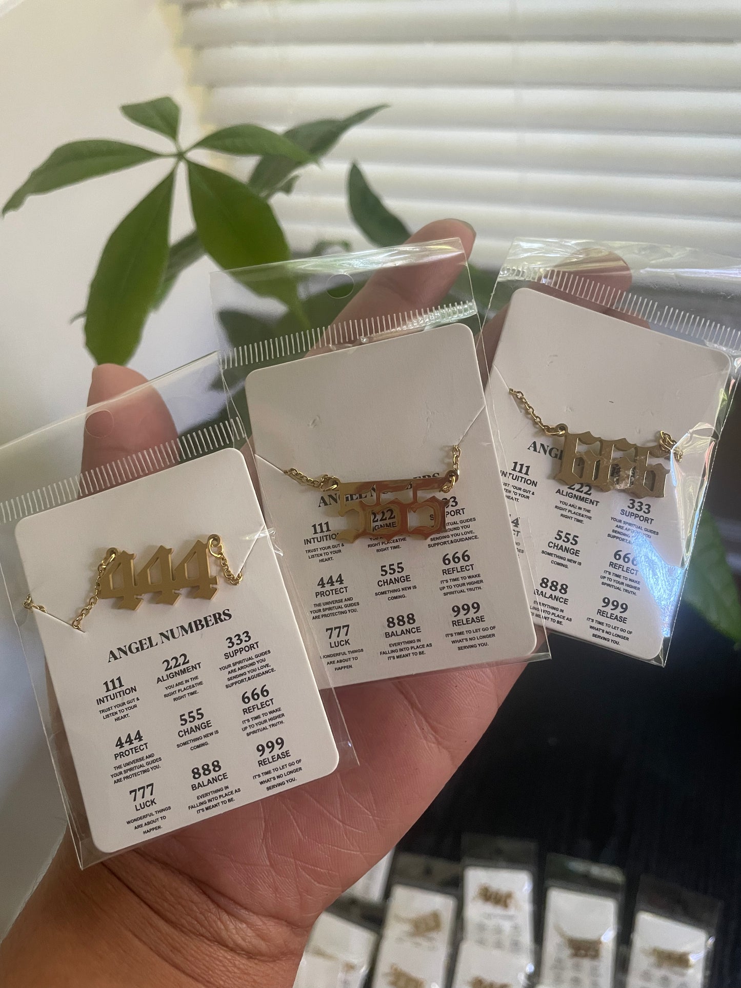 Angel number necklace