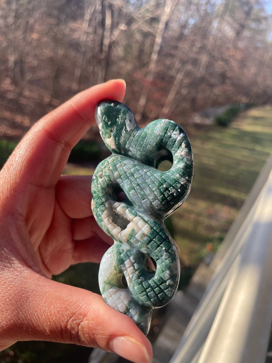 Moss agate snake