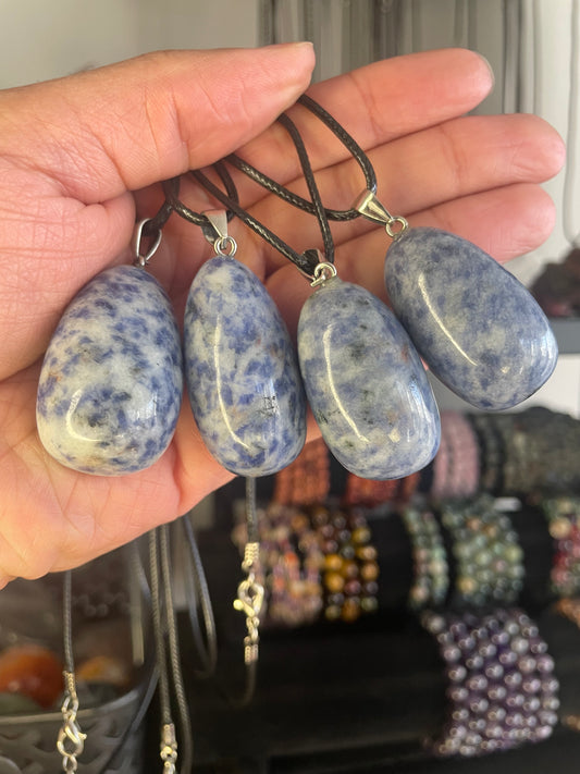 Sodalite necklace is